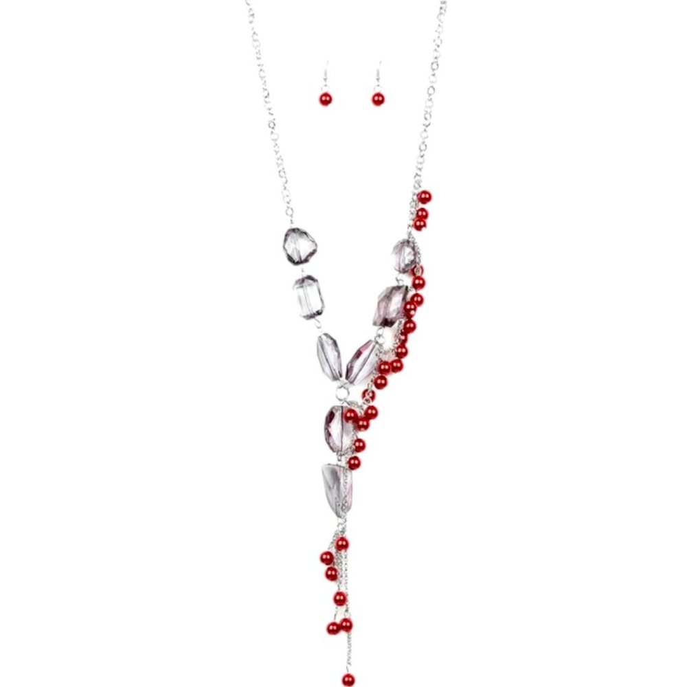 Paparazzi ♥ Prismatic Princess - Red ♥ Necklace